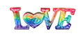 Rainbow LOVE Letter