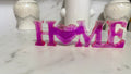 HOME resin letter