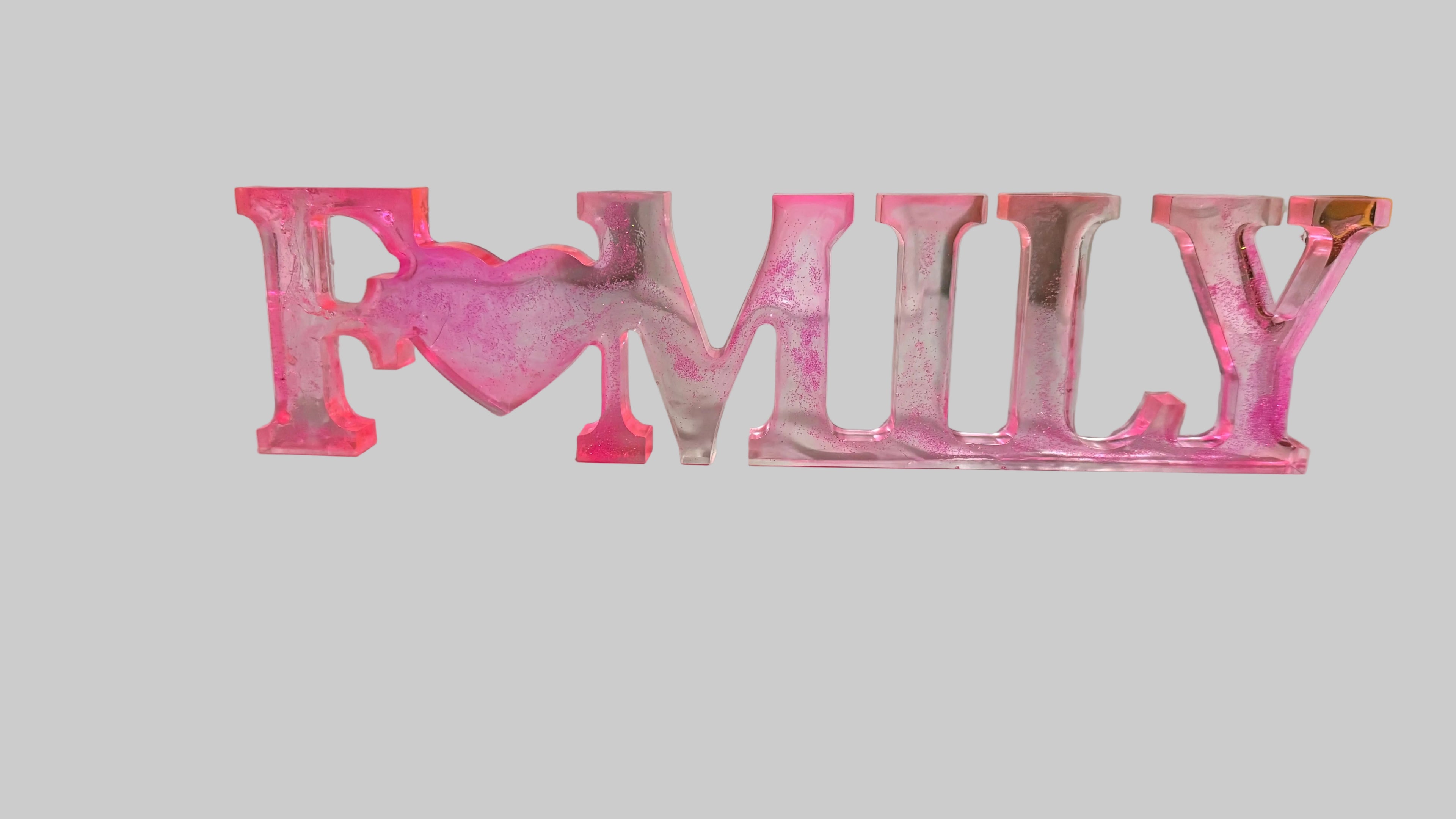 Resin Letters FAMILY