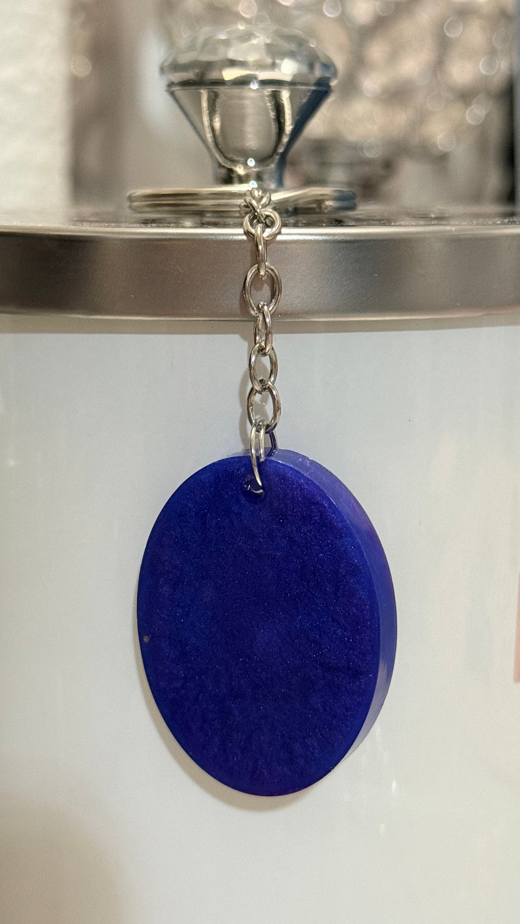 Oval Resin Keychain 2”