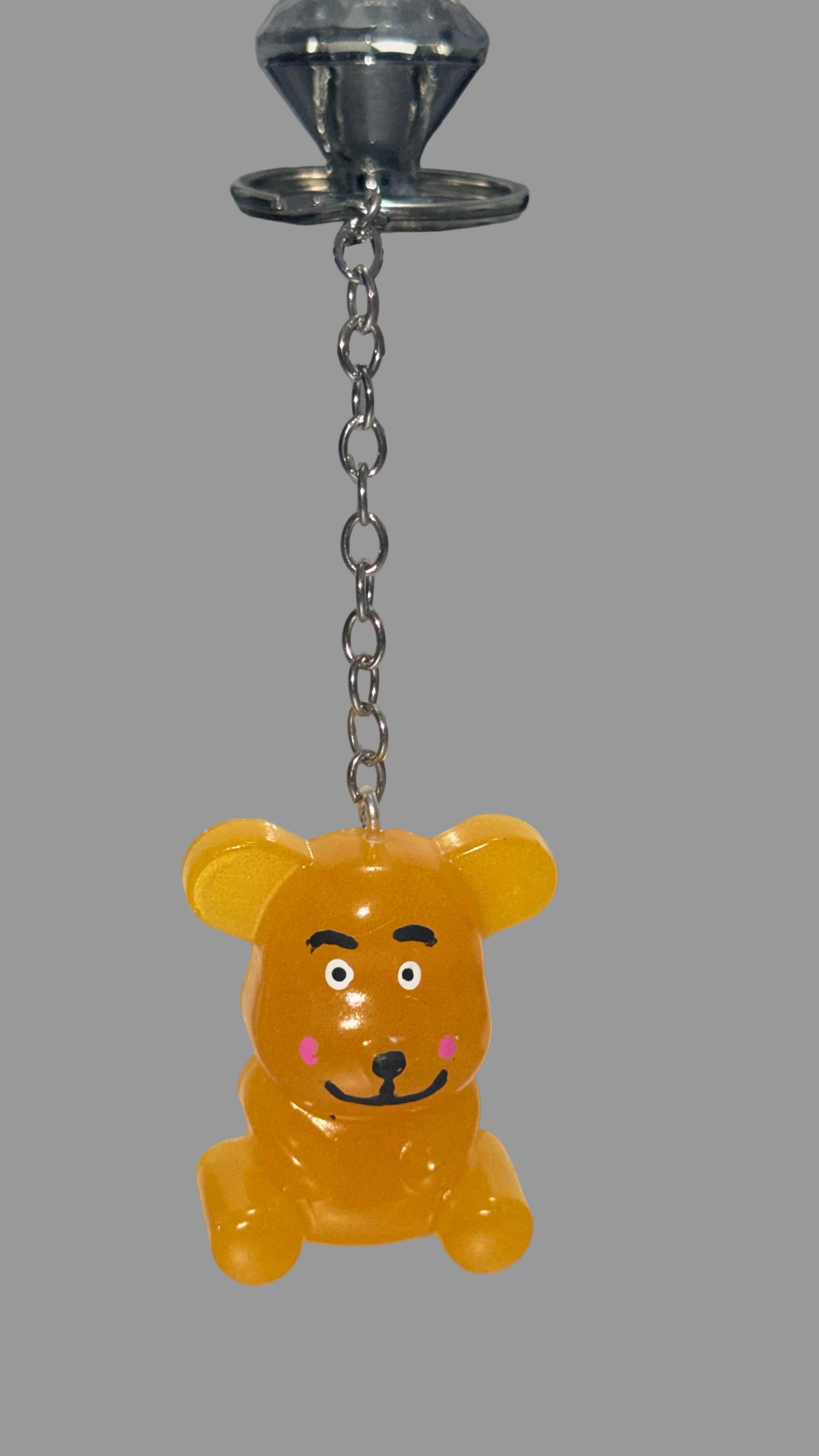 Resin Teddy Bear 1.5” Keychain