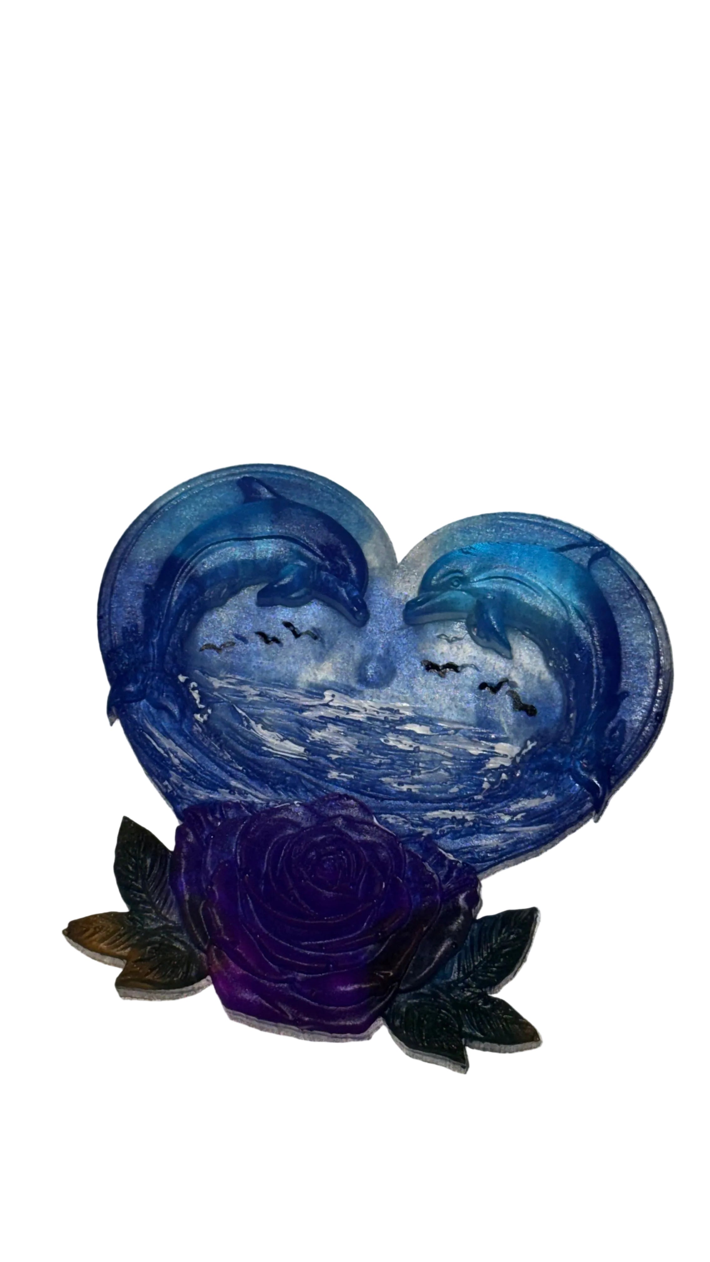 Dolphin Heart 3” Decorative
