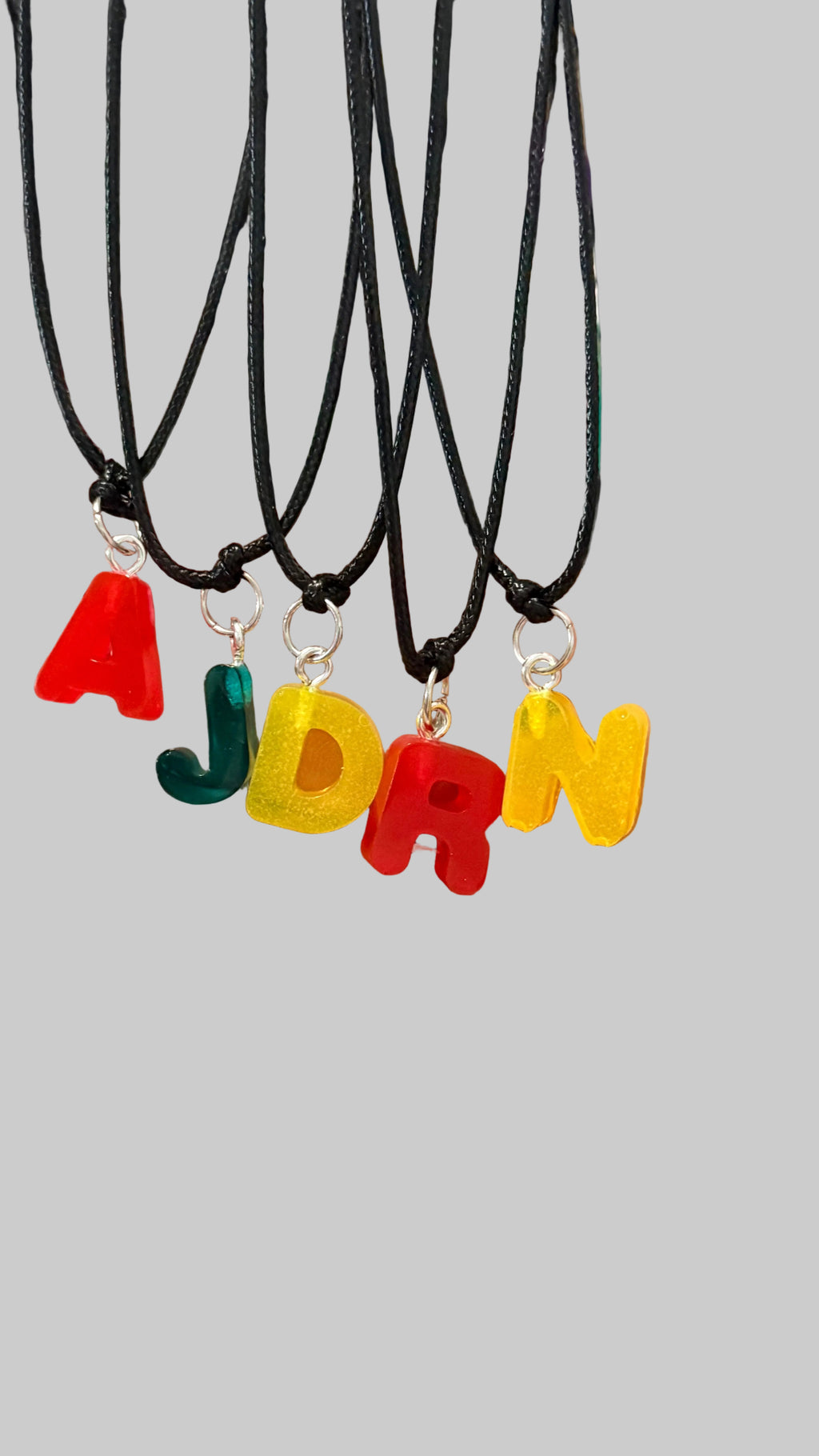 Resin Letters Necklace