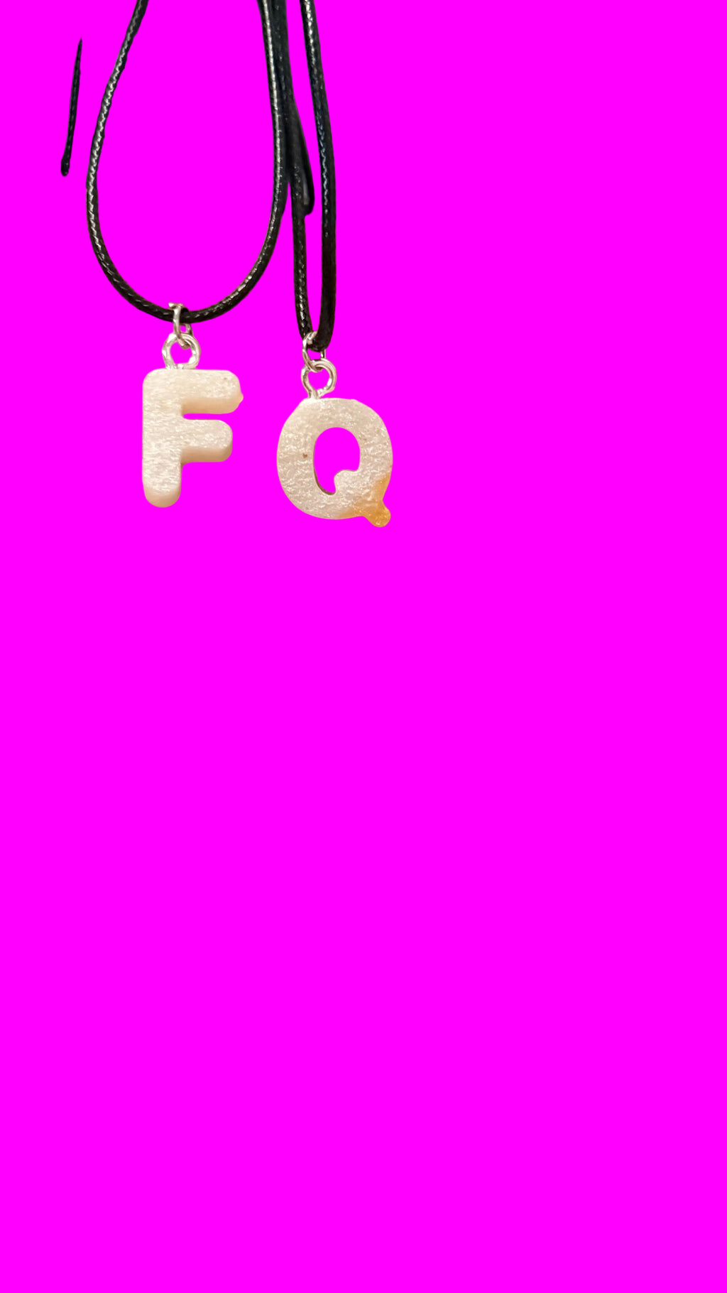 Resin Letters Necklace